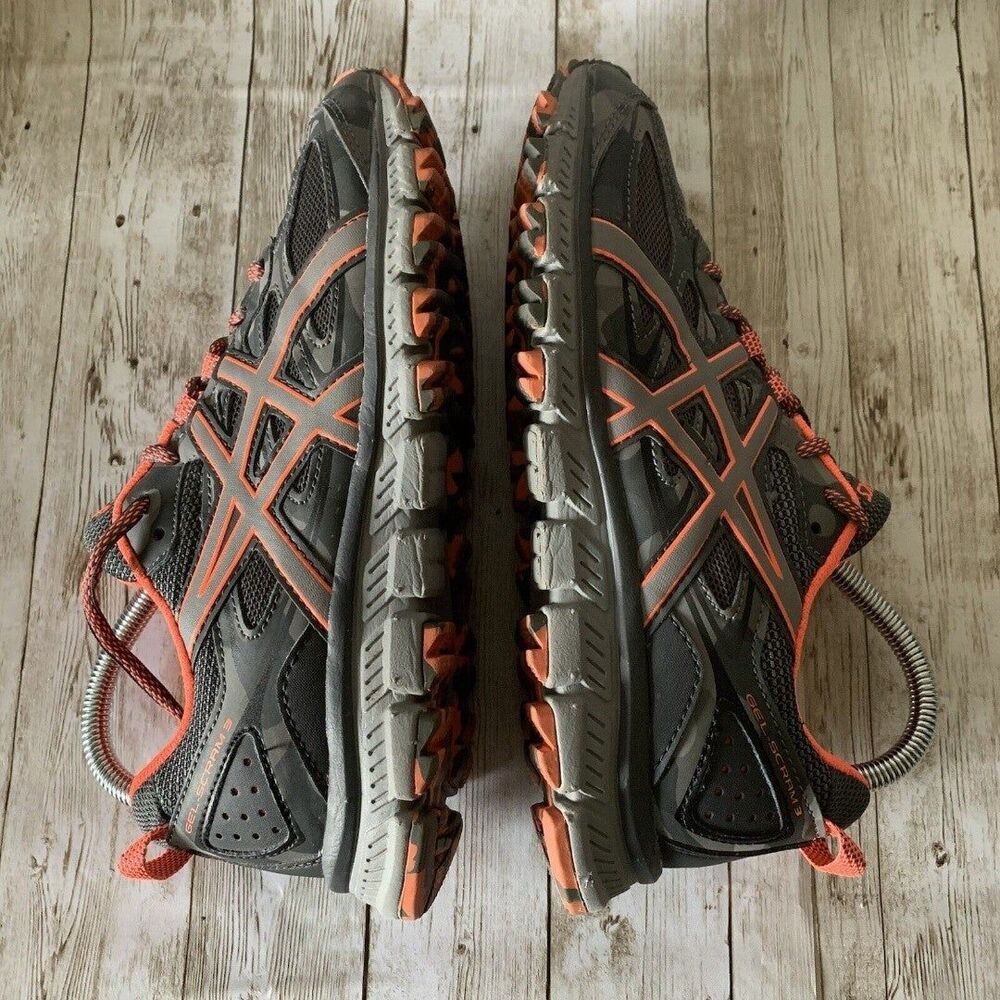 Asics GEL-Scram 3 T6K2N Grey Mesh Trail Running Shoes Sneakers Women's Size 7 - Picture 7 of 12